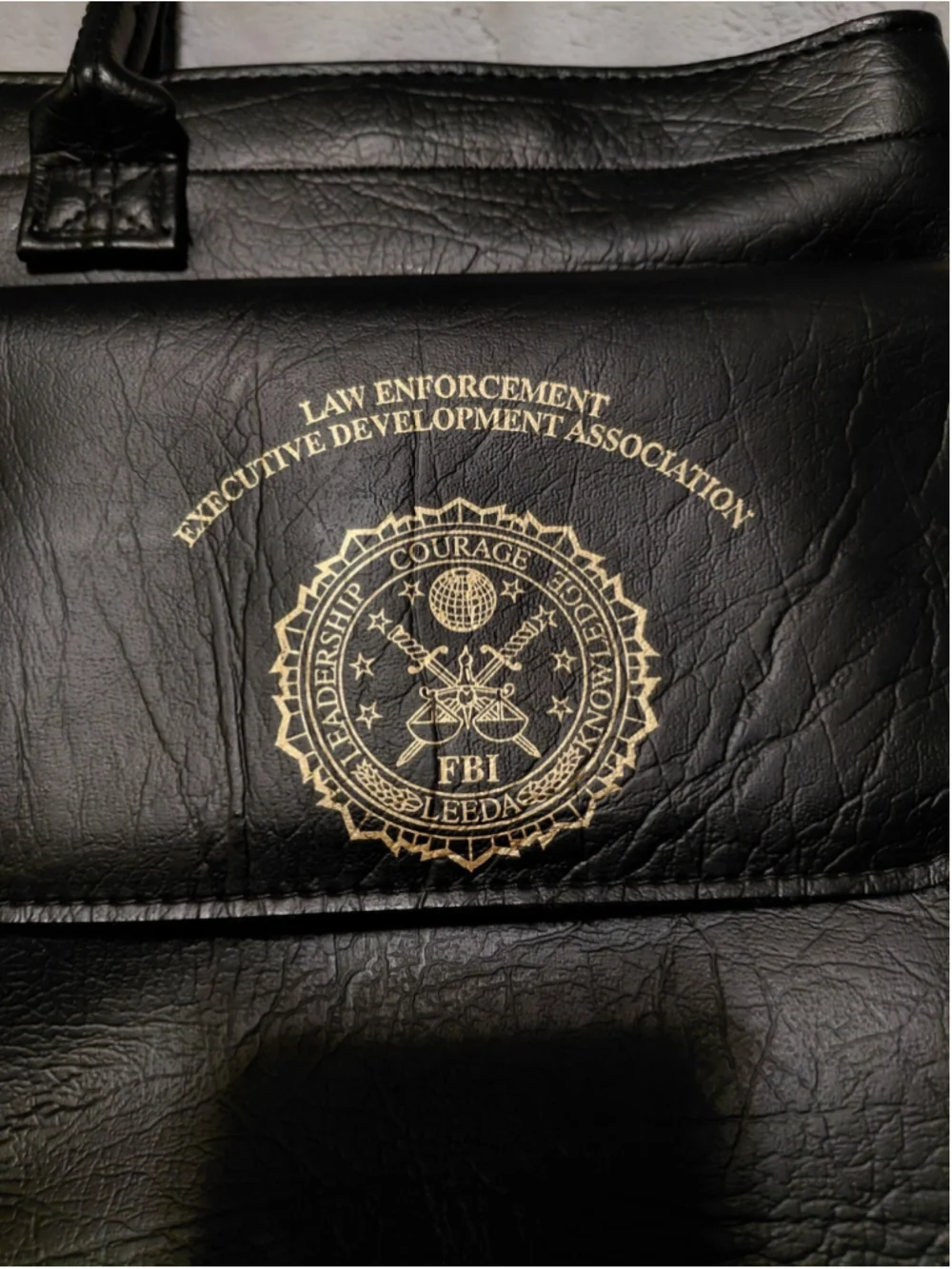 FBI LEEDA Vintage Black Breif Case Costume Cosplay Memorabilia 18